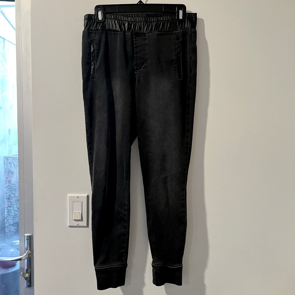 SOLD design Lab Dark Wash "Denim" joggers/leggings Sz. Small MSRP: $199+Tax